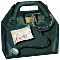 Pack/6: Doctor'S Bag Gable Box - 8-1/2 x 5 x 5-1/2"