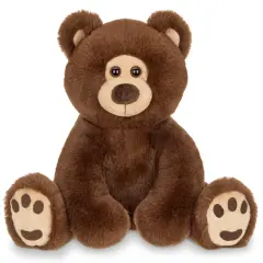 Bearington Lil' Barnaby Chocolate Brown Plush Stuffed Animal Teddy Bear, 11.5 inches, For Ages 3-14