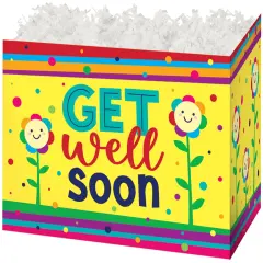 Get Well Flowers Basket Box