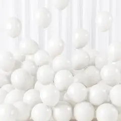 5 Inch 120pcs White Latex Party Balloons, Thicker White Balloons for Birthday Wedding Baby Shower Graduation Anniversary Party Decorations