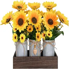 Sunflowers Artificial Flowers Decorations Flower Arrangement