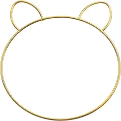 John Bead Iron Metal Animals Shapes Macram&eacute; Frame Bear
