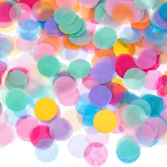 1 Inch Multicolor Round Tissue Confetti, 10000 Pieces,3.5oz(Mixed Colors)