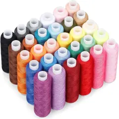 Sewing Threads Kits, 30 Colors Polyester 250 Yards Per Spools for Hand Sewing & Embroidery