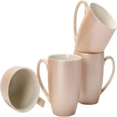 10 ounce New Bone China Coffee Cup Mugs Set of 4