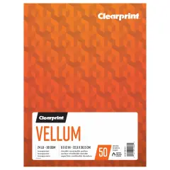 Clearprint Vellum Pad, 24 lb. / 90 GSM, 50 Sheets/Pad