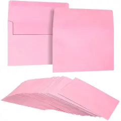 Pink A7 Envelopes for Mailing Greeting Cards, Invitations (5.25 x 7.25 In, 100 Count)