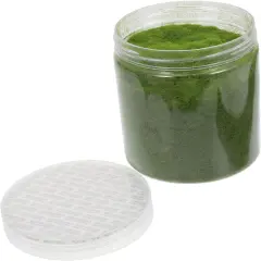 Nylon Simulated Moss, 650ml Artificial Grass Powder, Fake Green Moss for Mini Indoor Flowers and Grass Pots, Green Fake Grass Powder for DIY Mini Fairy Garden Decoration