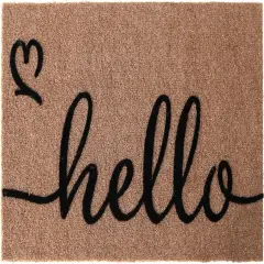 Design &lsquo;Hello' Doormats Outdoor for Home Entrance, 30&times;17 Front Door Mat for Farmhouse Entryway