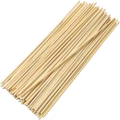 1/8 x 12 Inch natural bamboo Dowel Rods, 400 pcs Multi-Purpose Unfinished Round Sticks for Plant support DIY Crafts.