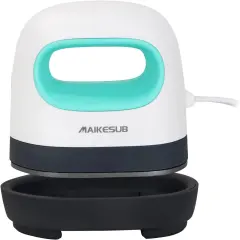 Mini Heat Press Machine Easy to Use for T Shirts Shoes Hats Small HTV Iron on Vinyl Projects Portable Heating Transfer Iron Green