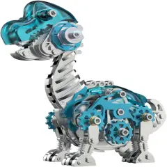 3D Metal Puzzles for Kids,3D Metal Model Kits Mechanical Dinosaur Model Brachiosaurus,Steel 3D Puzzles Stainless Steel Ornaments for Adults Home Decor