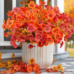 8 Bundles Artificial Fall Flowers