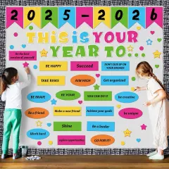 81 Pcs Welcome Back to School Bulletin Board Set - Classic