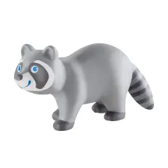 HABA Little Friends Raccoon - Chunky Plastic Forest Animal Toy Figure Multicolor