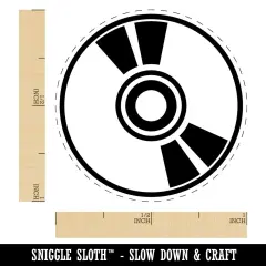 CD ROM Compact Disk DVD Self-Inking Rubber Stamp Crafting Planners Purple