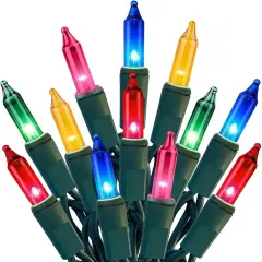 21feet 100 Count Multicolor Christmas Tree String Lights