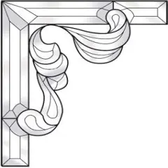 9-1/22" x 11" Exquisite Clear Glass Bevel Cluster EC962L