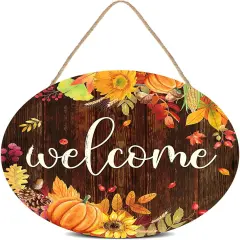 Fall Thanksgiving Welcome Door Sign