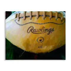 Stupell Industries Painterly Team Football Canvas Wall Art Design by Graffi*tee Studios