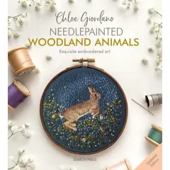 Search Press Needlepainted Woodland Animal Embroidery Book Multi