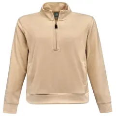 J America&reg; Ladies Element Fleece Quarter-Zip ALMOND