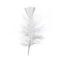 John Bead 4-6in Marabou Feathers (3 Headers, 18g) White