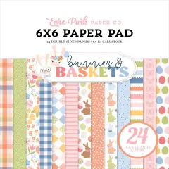 Echo Park Double-Sided Paper Pad 6"X6" -Bunnies And Baskets