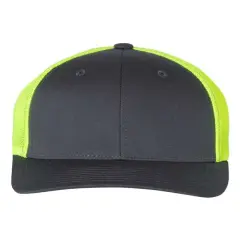 Richardson&reg; R-Flex Trucker Cap Charcoal/ Yellow