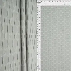 Honeycomb Knit Jacquard Solid Fabric 1 Yard Stretch Soft Durable 58/60" Wide Silver-R