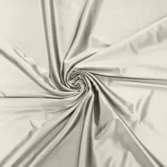 1 Yard Stretch Satin Spandex Casino Fabric Glossy Heavyweight For Elegant Designs Ivory