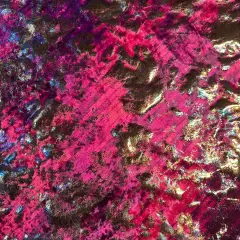 1 Yard Oil Slick 4 Way Stretch Velvet Foil Fabric Poly Spandex Shiny Finish 60 Inches Width Hot Pink