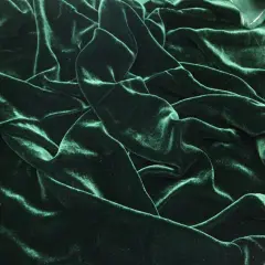 1 yard Silk Rayon Velvet Fabric for Costumes and Upholstery 45 Inches Width Hunter Green
