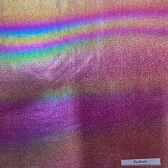 1 Yard Oil Drop Foil Tricot Fabric Nylon Spandex Swim Cosplay 60 Inch Wide Fuchsia Multi