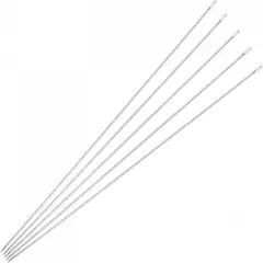 Beading Needles Fine Thin Long Straight Sewing Embroidery Threads Stainless Steel 4.72 Inch 0.03 Inch Wire Diameter 50Pcs