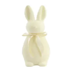 16" Flocked Button Nose Bunny (WH0139) Cream