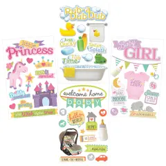 Baby Girl 3D Sticker Bundle