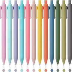 Colored Gel Pens, 12 Colors 0.5mm Fine Point Smooth Writing Pens, Quick Dry Colorful Gel Ink Pens for Journaling and Note Taking, Cute Aesthetic Pens for Office School & Home Supplies