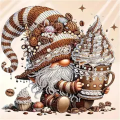 5D Special Shape Gnome Diamond Art Kits for Beginners, Diamond Painting Kits for Adults