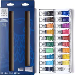 Cotman Watercolor Paint Set, 20 Colors, 5ml (0.17-oz) Tubes