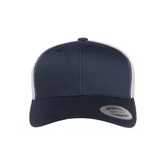 YP Classics&reg; Adult Retro Trucker Cap Vintage & Stylish Fit NAVY/WHITE