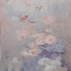 Soaring Petals Designer Printed AIDA Fabric. Canvas for embroidery with an applied backgroundKF-1120A