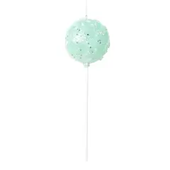 10" Green Round Lollipop Ornament (Set of 3)