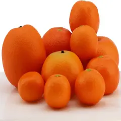 Fake Lifelike Oranges Set - 10 Pcs
