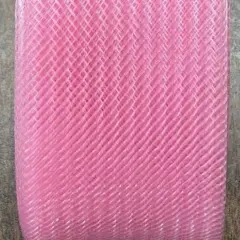 1 Yard Nylon Horsehair Trim 2" Wide Stiff Crinoline Braid for Costumes & Formal Wear Pink