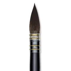 Da Vinci Casaneo Synthetic Squirrel Watercolor Brush - Quill Round Wash, Size 6, Short Handle, Synthetic