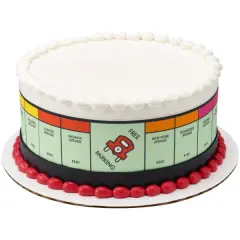 Monopoly Let's Play! PhotoCake&reg; Edible Cake Border Icing Image