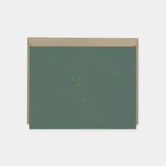 Speckled Green Blank Note Card