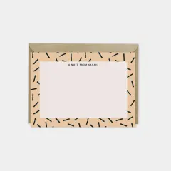 Note Cards with Patterned Border