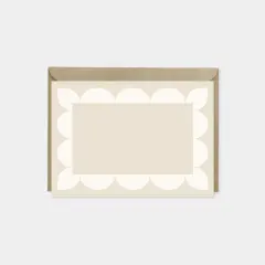 Big Scallop Border Note Cards VIII